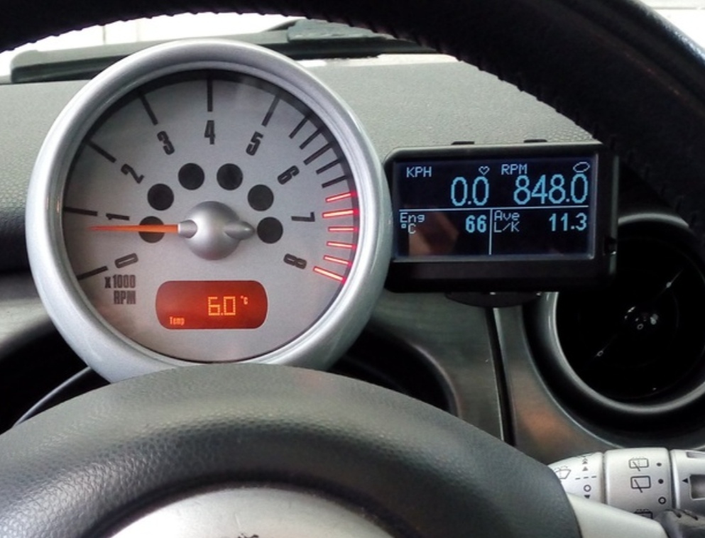 Mini Cooper araçları için Ultragauge için montaj